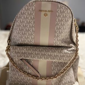 Brand New Michael Kors Medium Logo Backpack